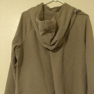 Beige cowl necked hoodie
